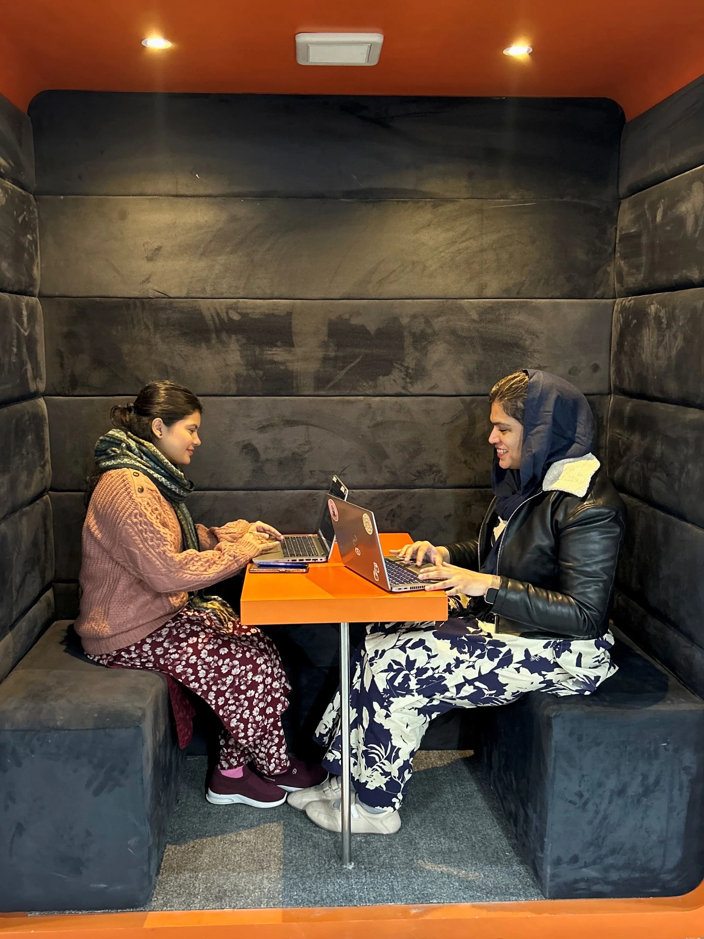Video call focus pod at Cowork24 Islamabad